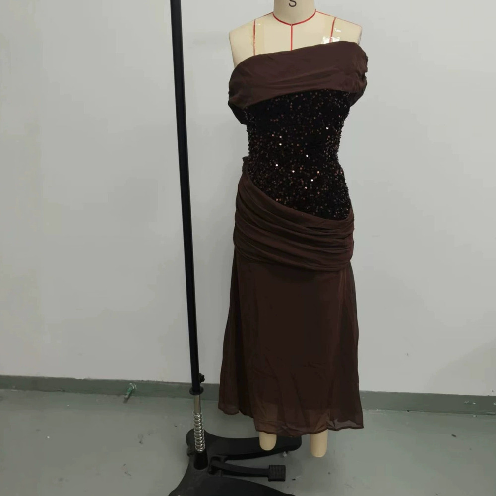 Zara Strapless One Shoulder Mermaid Maxi Dress
